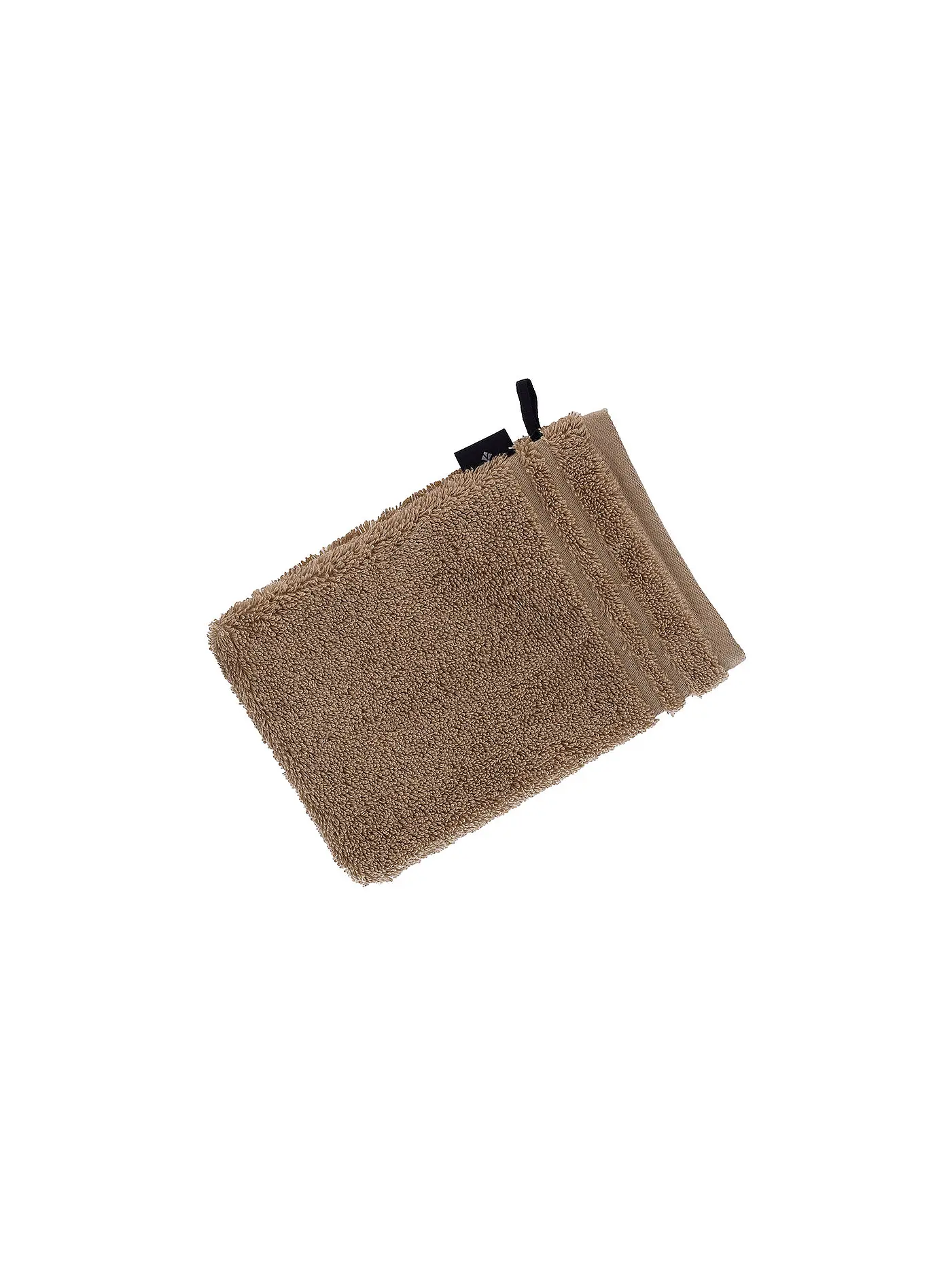 VOSSEN | Waschhandschuh "Vienna Style" 16x22cm (Slate Grey) | camel